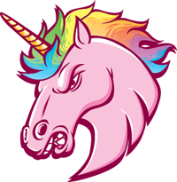 angry unicorn