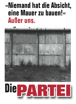 Die Partei Mauer wieder aufbauen - Copy