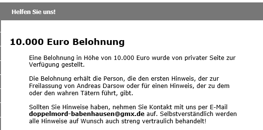 belohnung