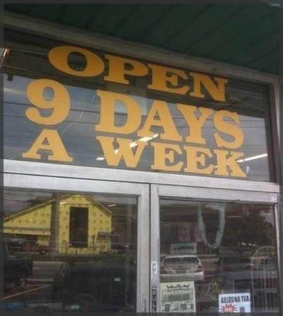 j71KRQ 9 days a week