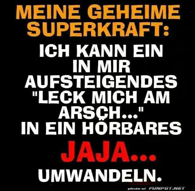 Humor ueber geheime Superkraefte