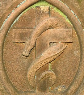 t521b01 serpent-on-cross