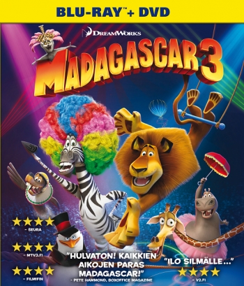 madagascar 3 blu ray dvd