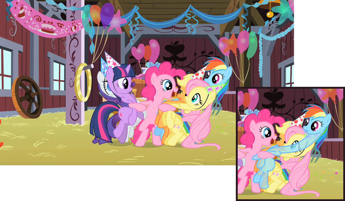 77075 - applejack fluttershy pinkie pie 