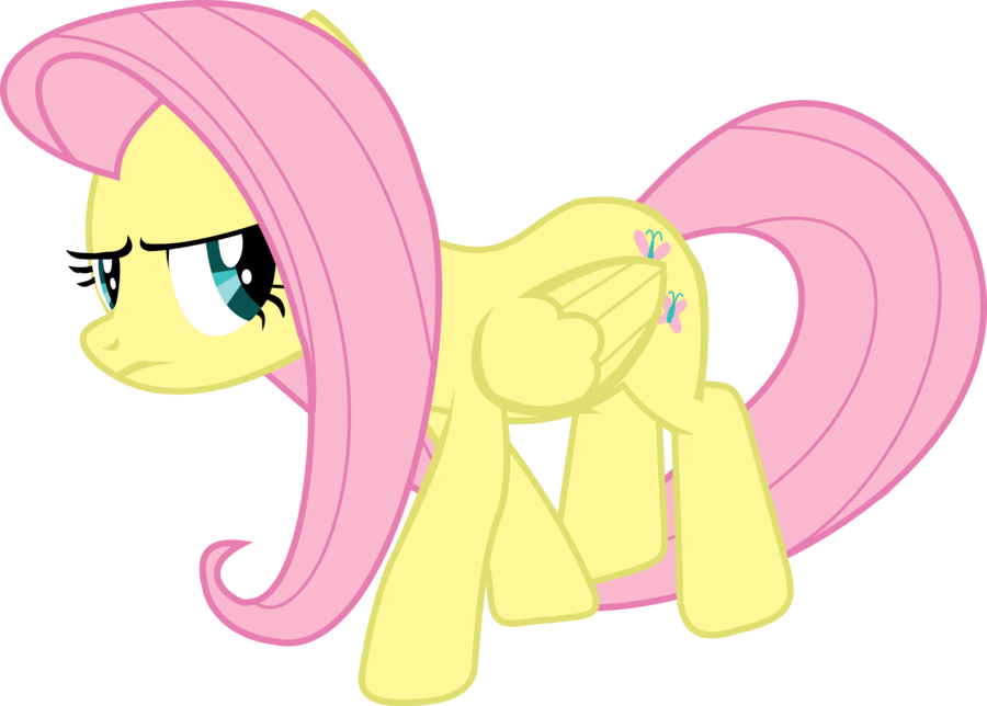 annoyed fluttershy by zwalruz-d5sav2r