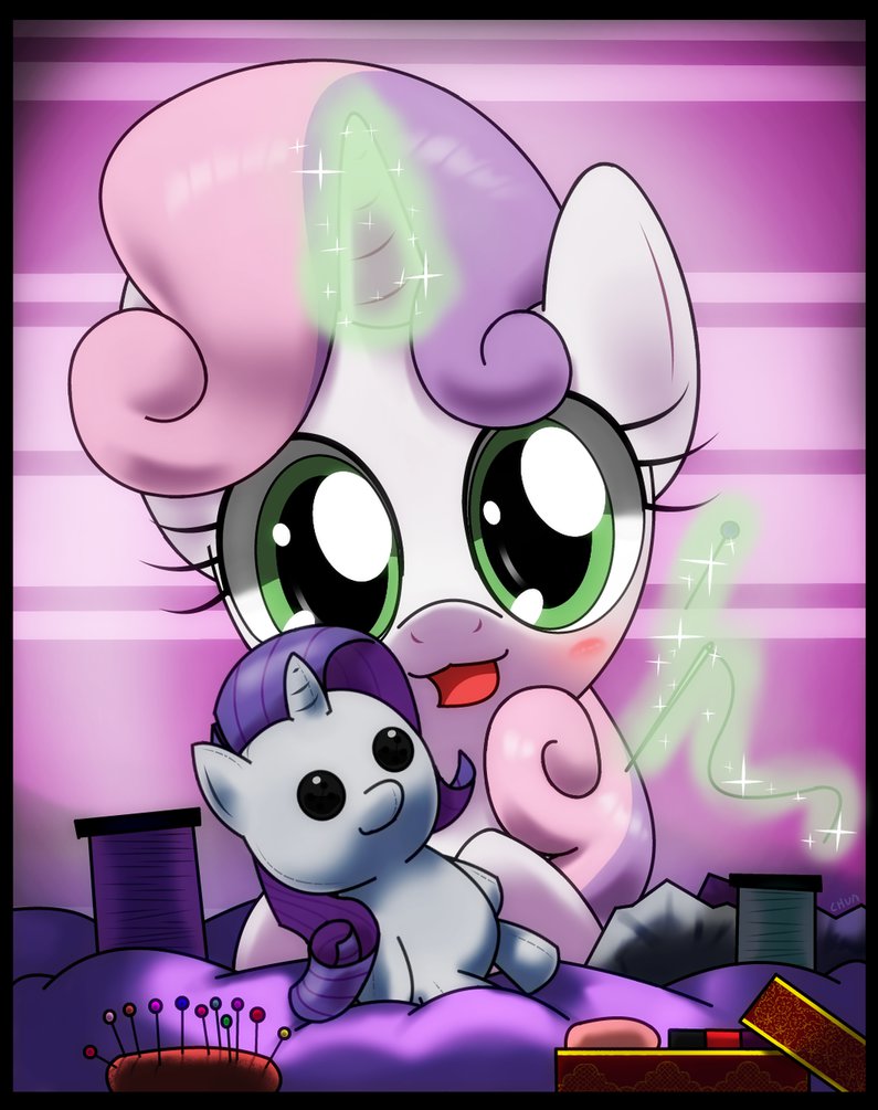 sweetie belle rarity plushies making by