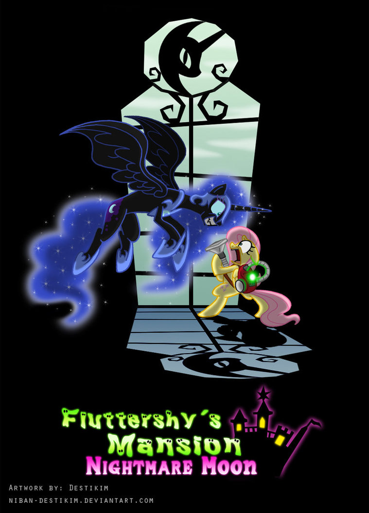 fluttershy s mansion nightmare moon by
