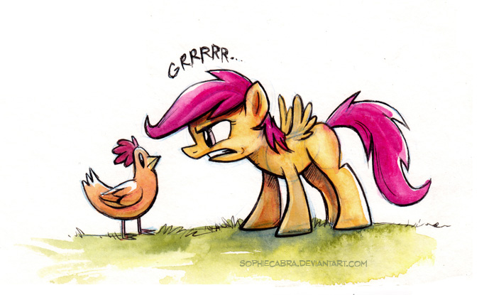 sketch chicken by sophiecabra-d7hnjqp