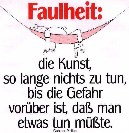 faulheit