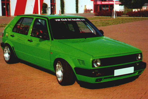 VW golf2 gruen front