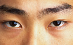 asiatische augen stockbyte a