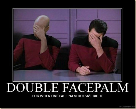 double facepalm