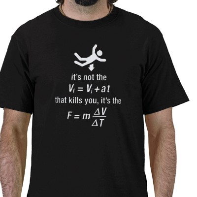 physics its the sudden deceleration that