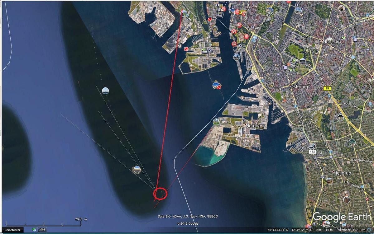 Schlauchboot Position genauer