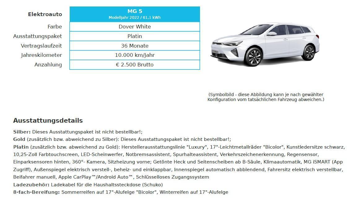 angebot mg 5 1