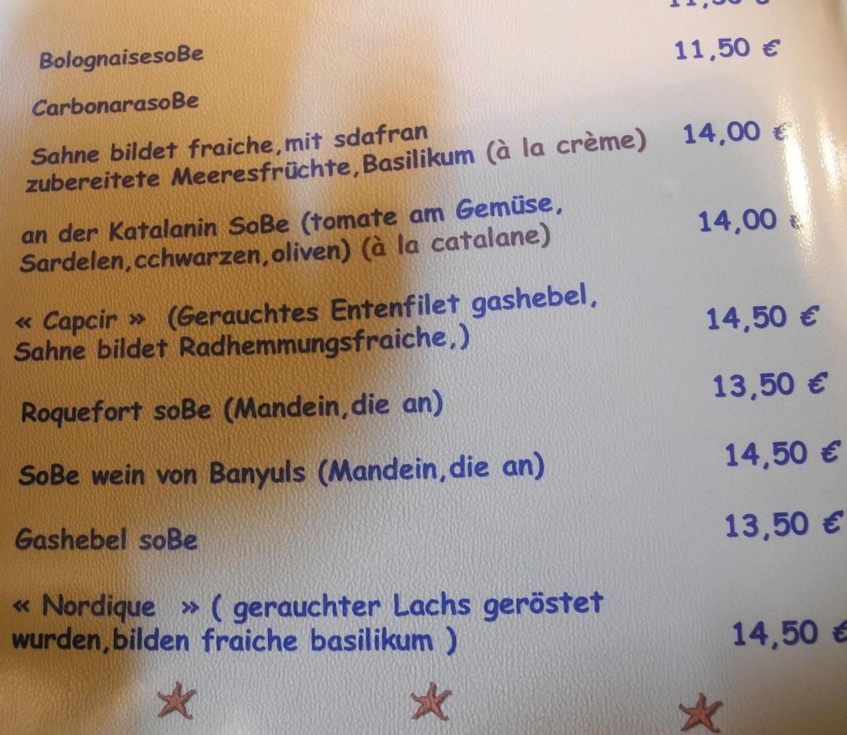 Speisekarte-belsetzung