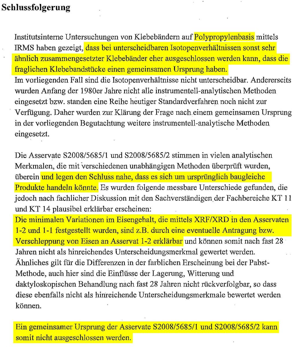 Schlussfolgerung mark