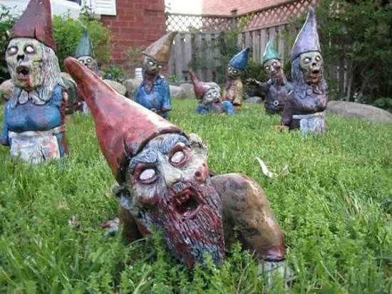die zombie gartenzwerge