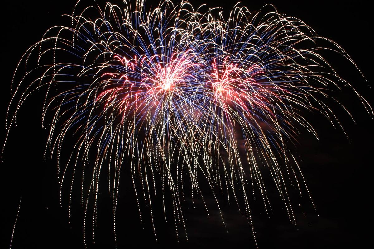 Hochfeuerwerk-Franken-Blinker