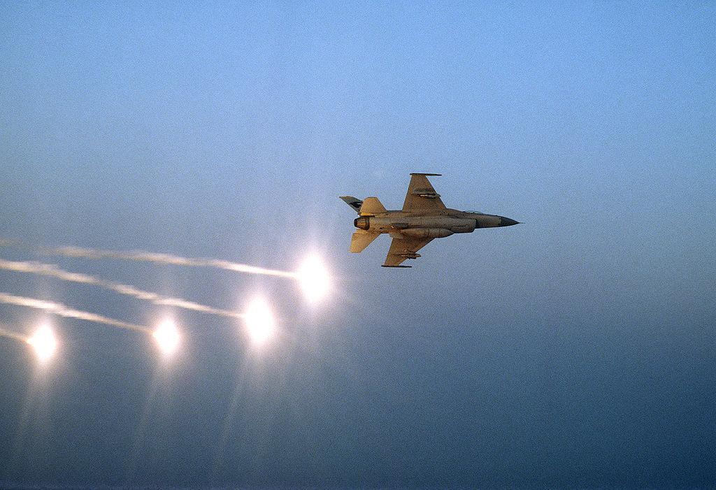 1024px F 16 releases four flares
