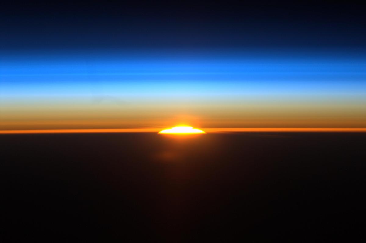 sonnenaufgang iss