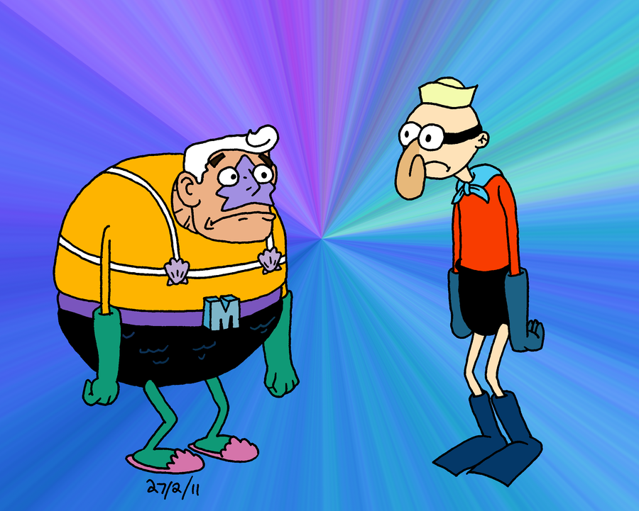 mermaidman and barnacleboy by julie09099