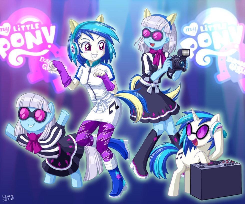 equestria girls vinyl scratch and photo 