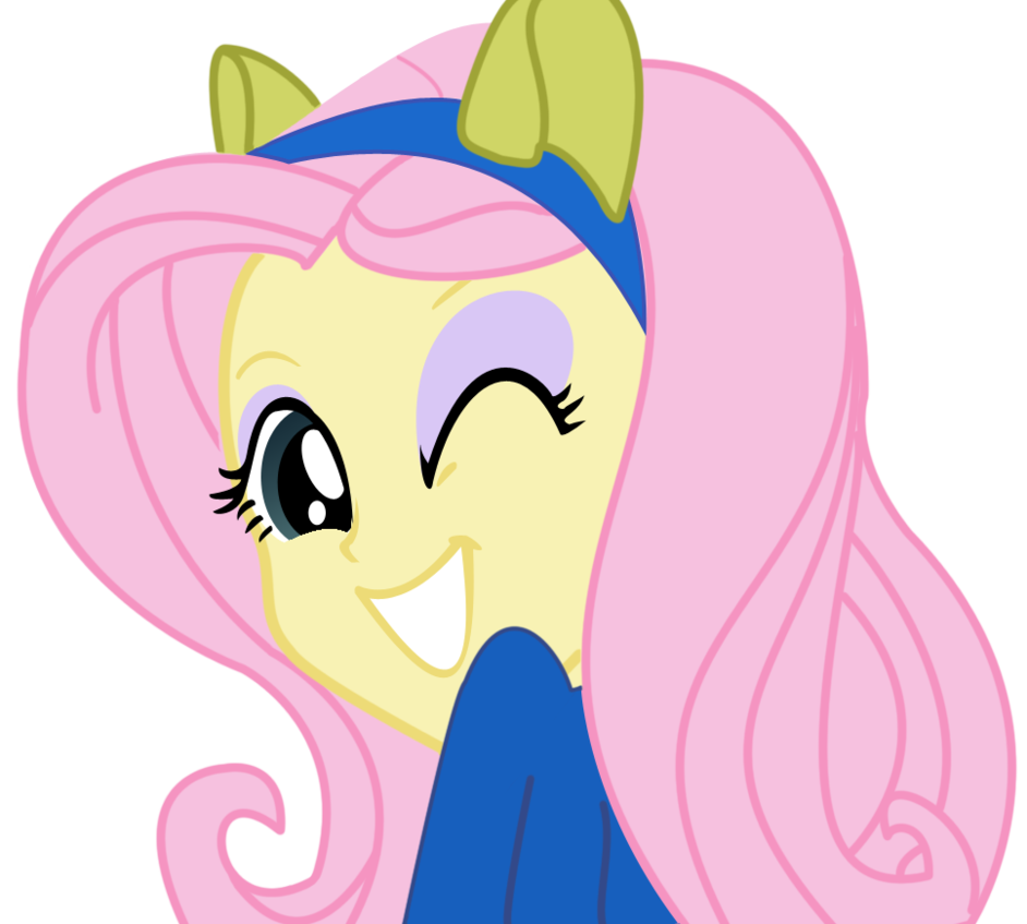 equestria girls fluttershy by iamaquamar