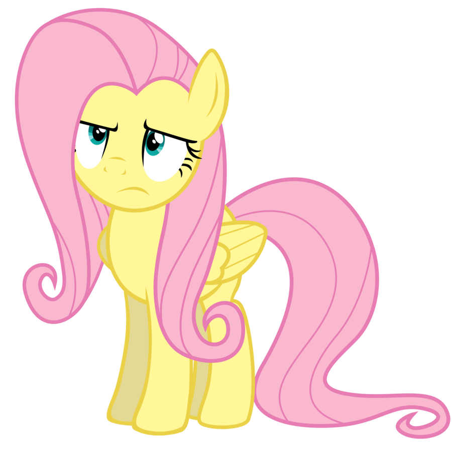 unamused fluttershy by yanoda-d4xikhw