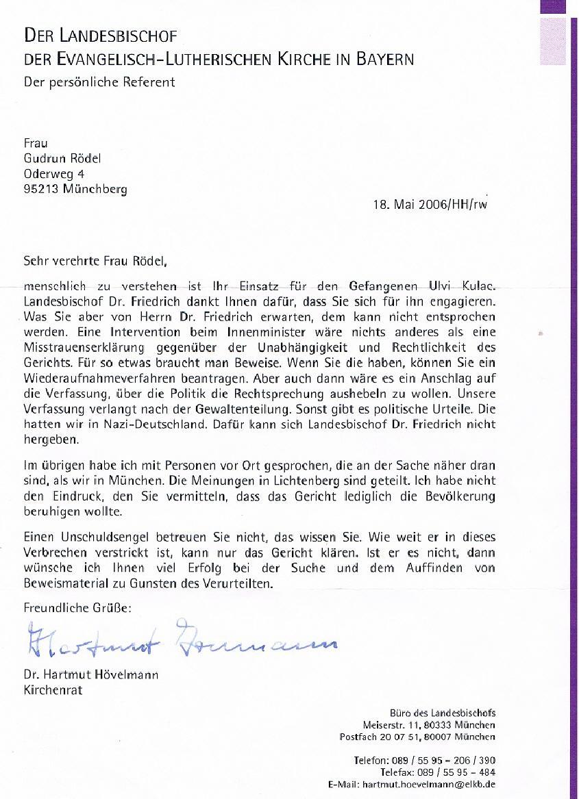 antwort bischof