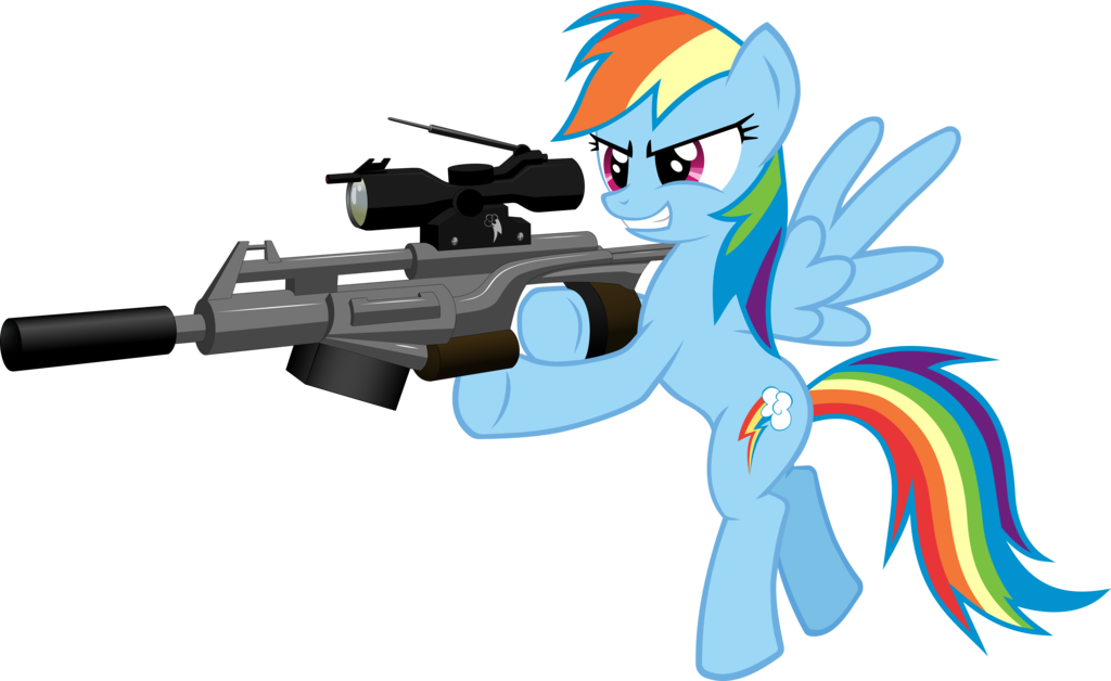 rainbow dash the sniper by ratchethun-d4