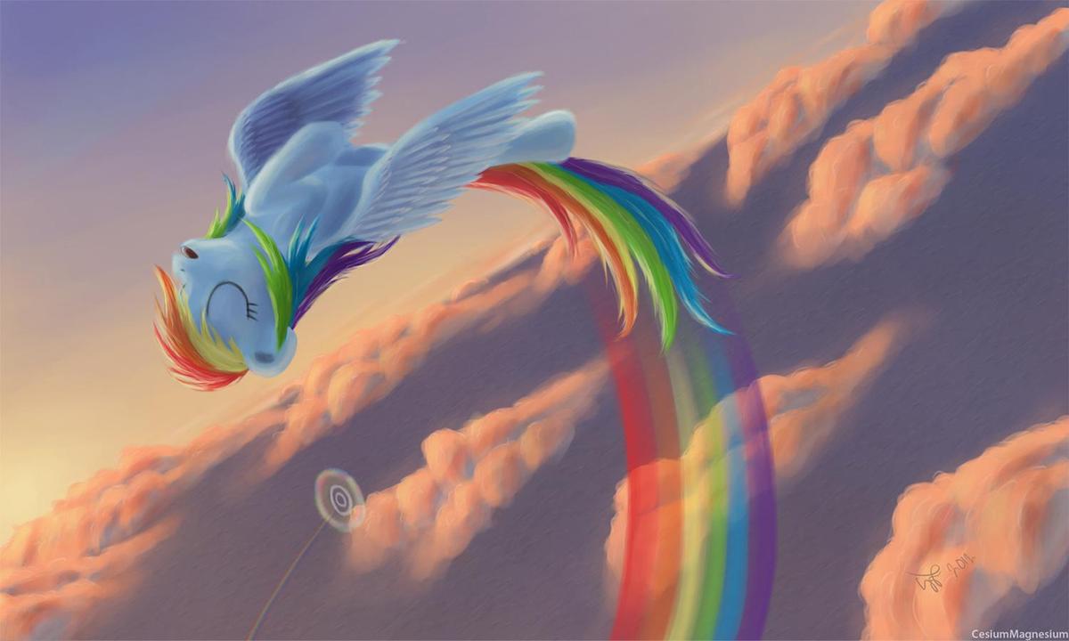 sonic rainboom sunset by cesiummagnesi