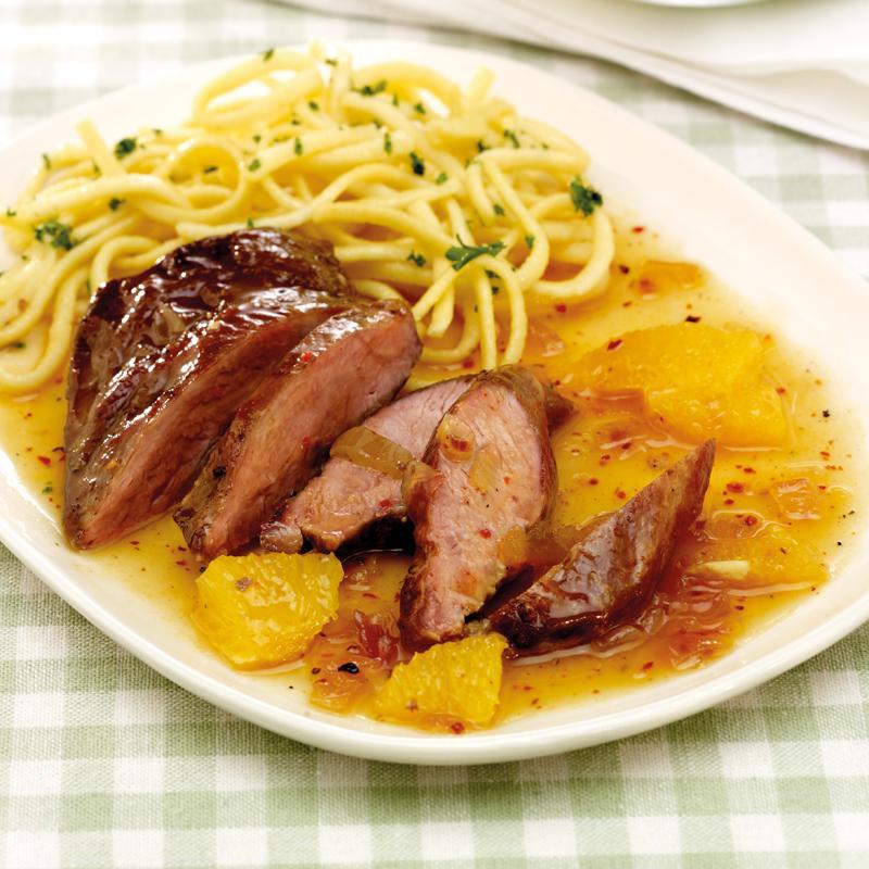 PP Kochschule Entenbrust Orangensauce xl