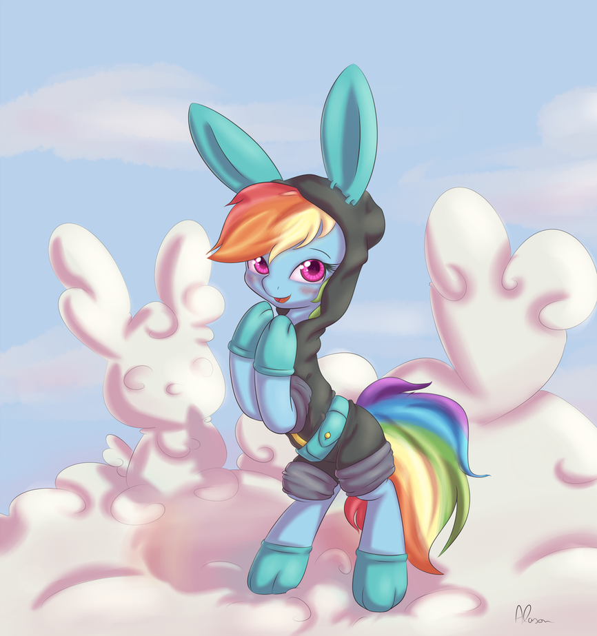 commission   dangerous rainbow dash by a