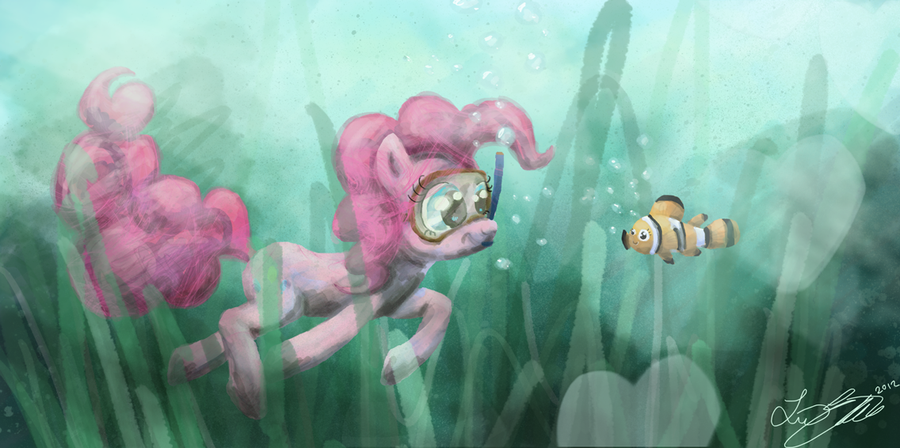 pinkie pie under water by malicieuxx-d4r