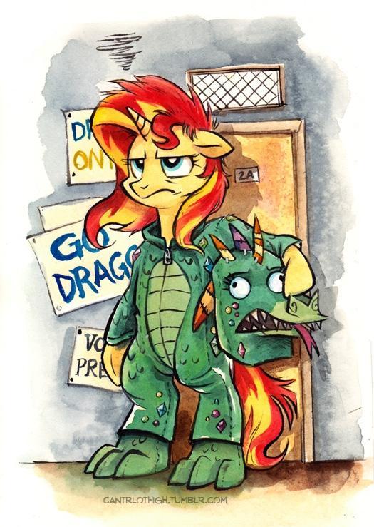 canterlot high the mascot by sophiecabr