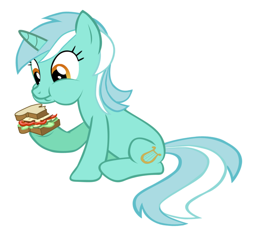 vector lyra and her sandwich by triteb