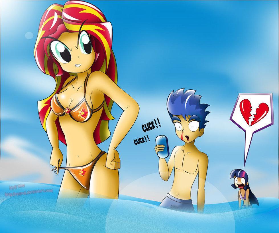 sunset shimmer beach retribution  vengan