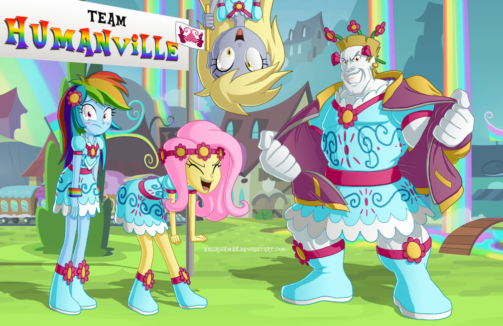 equestria girls 3  go team humanville  b