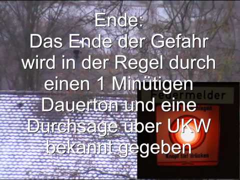 Youtube: Sirenen Signale zur Aufklärung der Bevölkerung