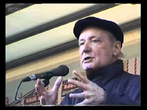 Youtube: Eugen Drewermann - Rede 1. Teil (Bundeswehr raus aus Afghanistan)
