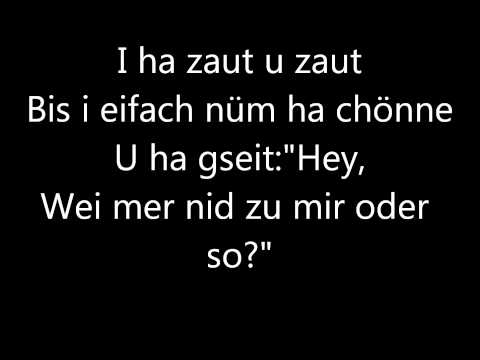Youtube: Züri West - I schänke dr mis Härz LYRICS