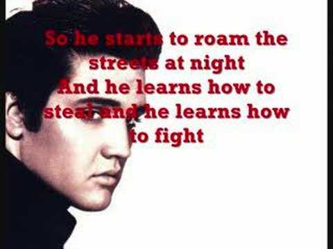 Youtube: Elvis Presley - In the Ghetto Lyrics