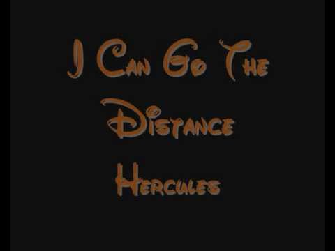 Youtube: I Can Go The Distance - Hercules Lyrics