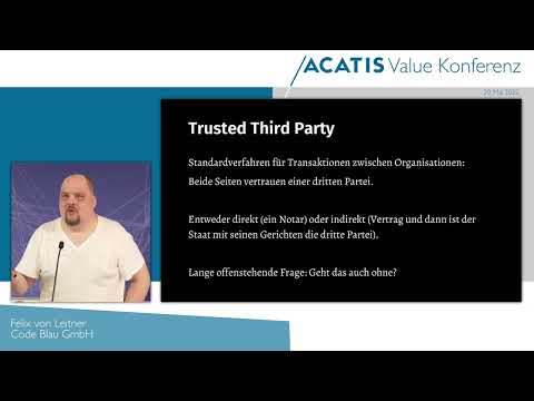 Youtube: ACATIS Value Konferenz 2022 - Was ist eigentlich eine Kryptowährung? - Felix von Leitner - Code Blau