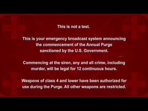 Youtube: The Purge - Election Year Announcement HD [original voice]