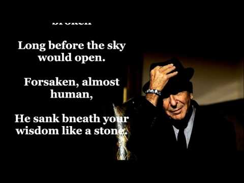 Youtube: Suzanne   LEONARD COHEN  (with lyrics)