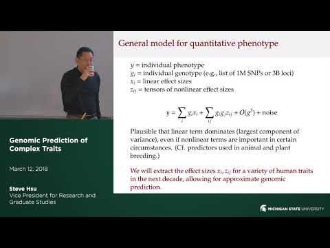 Youtube: Genomic Prediction of Complex Traits