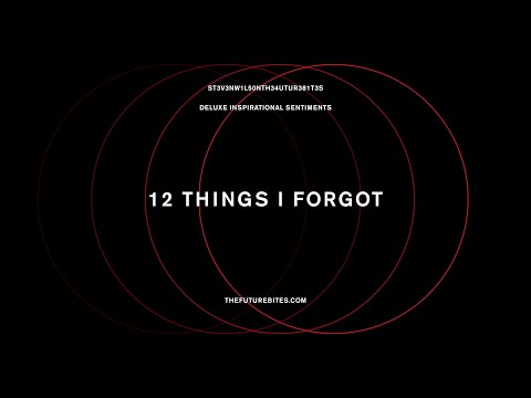 Youtube: Steven Wilson - 12 THINGS I FORGOT (Official Audio)