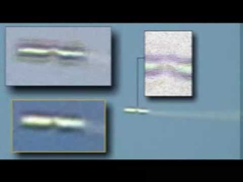 Youtube: A strange spraying cylinder UFO